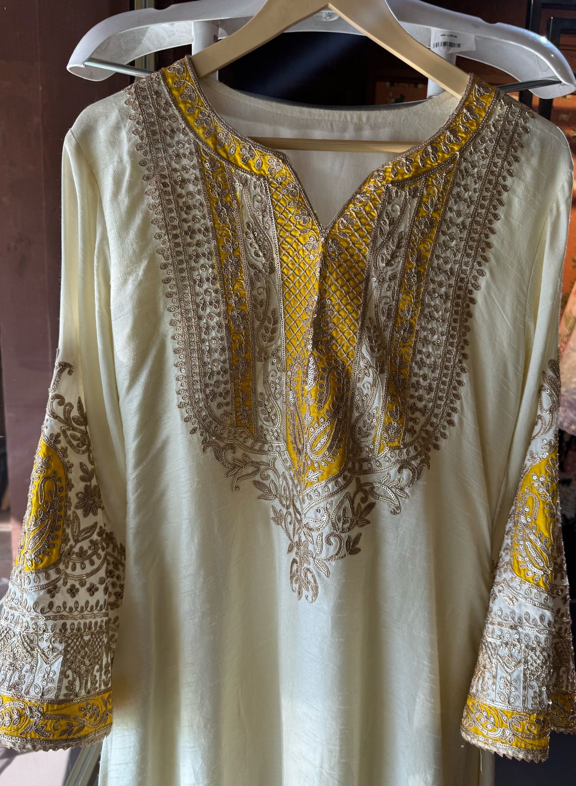 Pure 100% raw silk Kurta