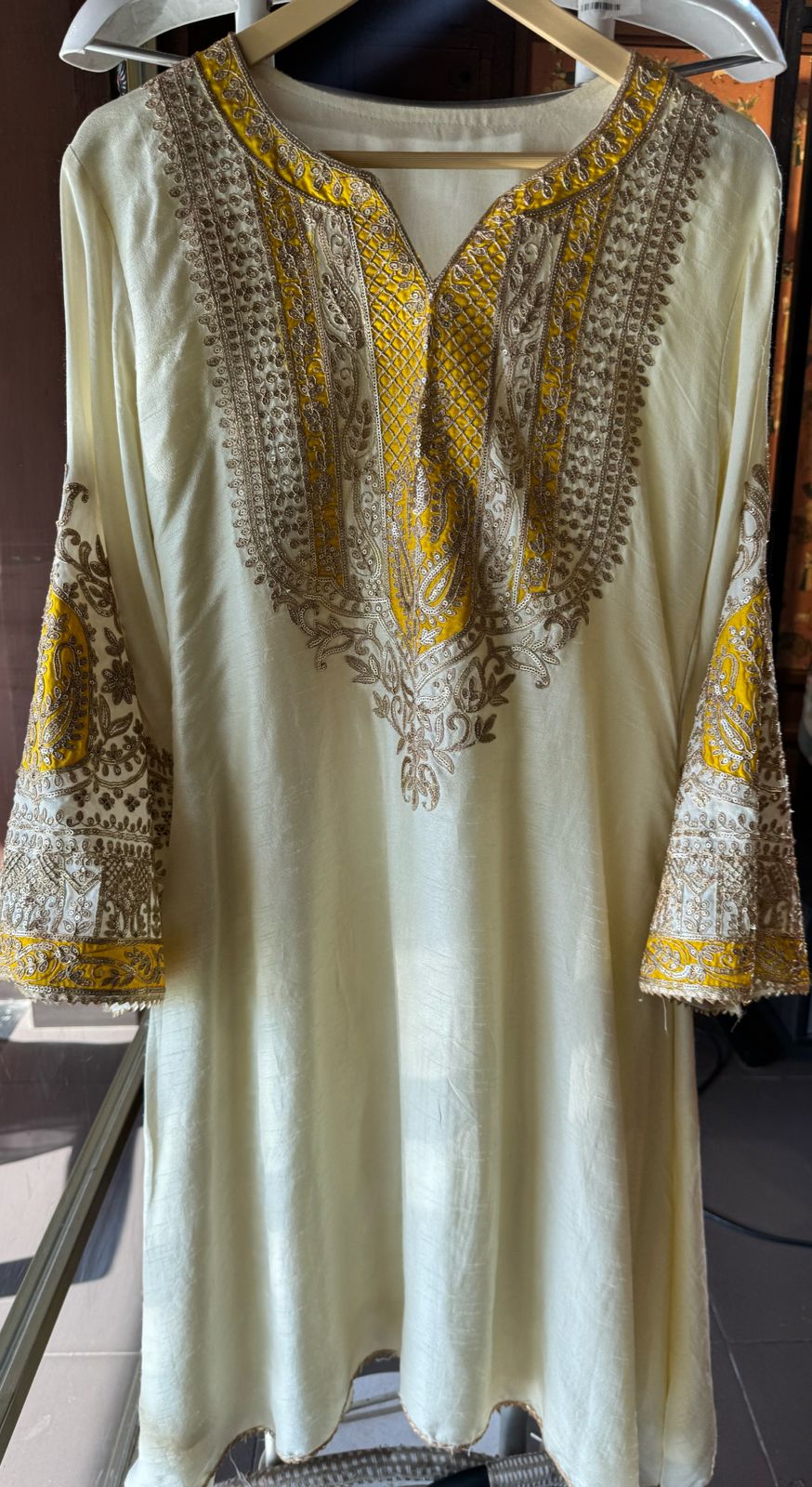 Pure 100% raw silk Kurta