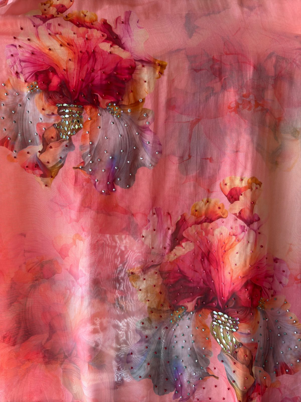 Digital printed organza Suit