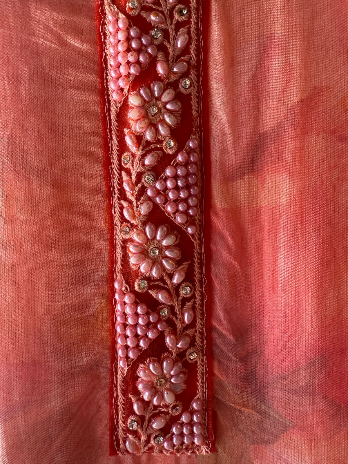 Digital printed organza Suit