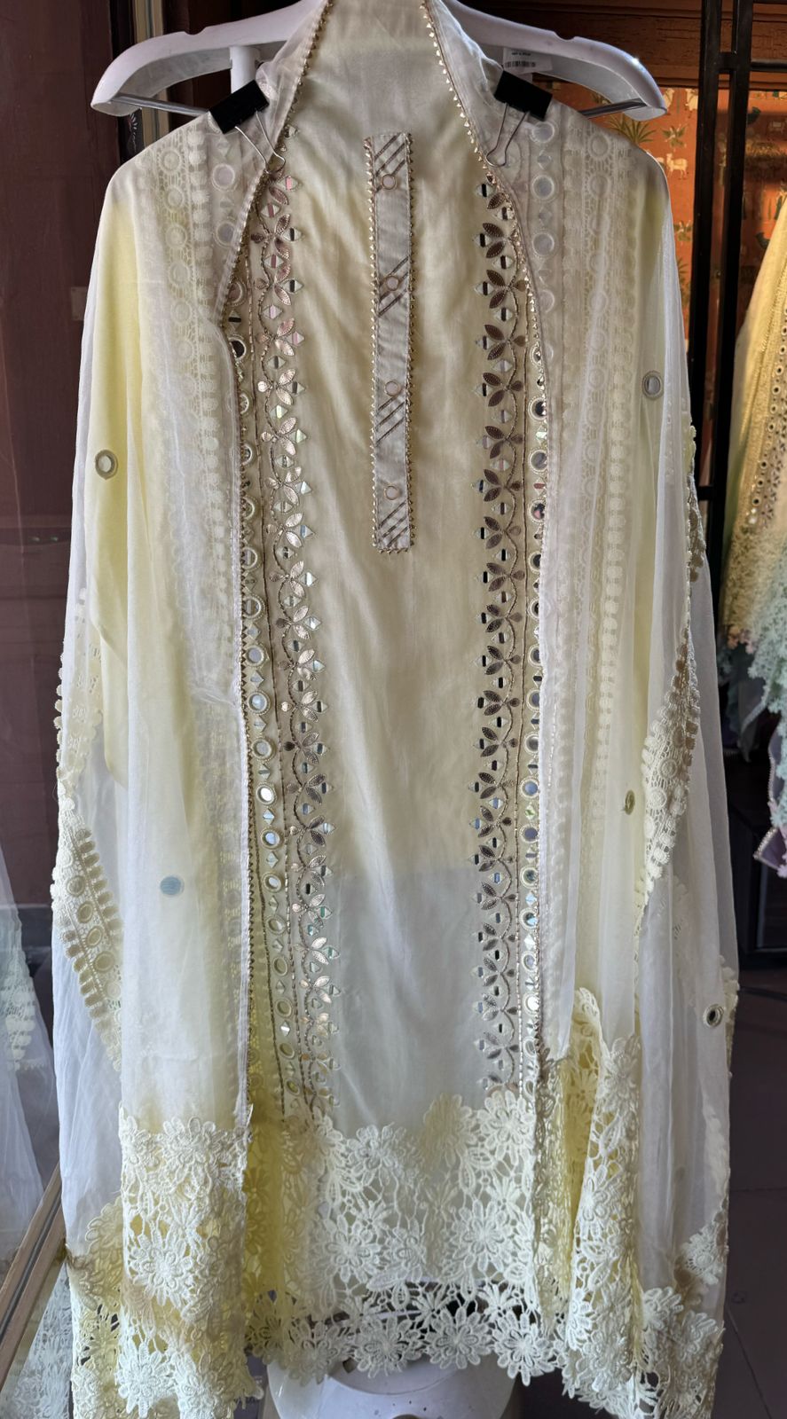 Mul cotton Suit with with designer front panel