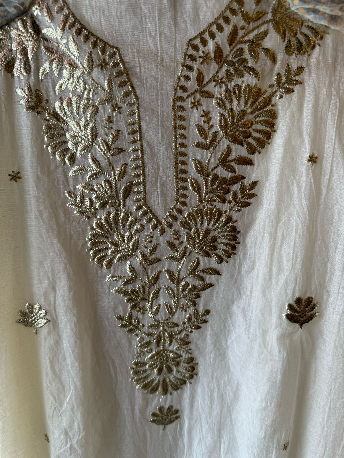 Shop Our latest Mul Chanderi Articles with pitta work