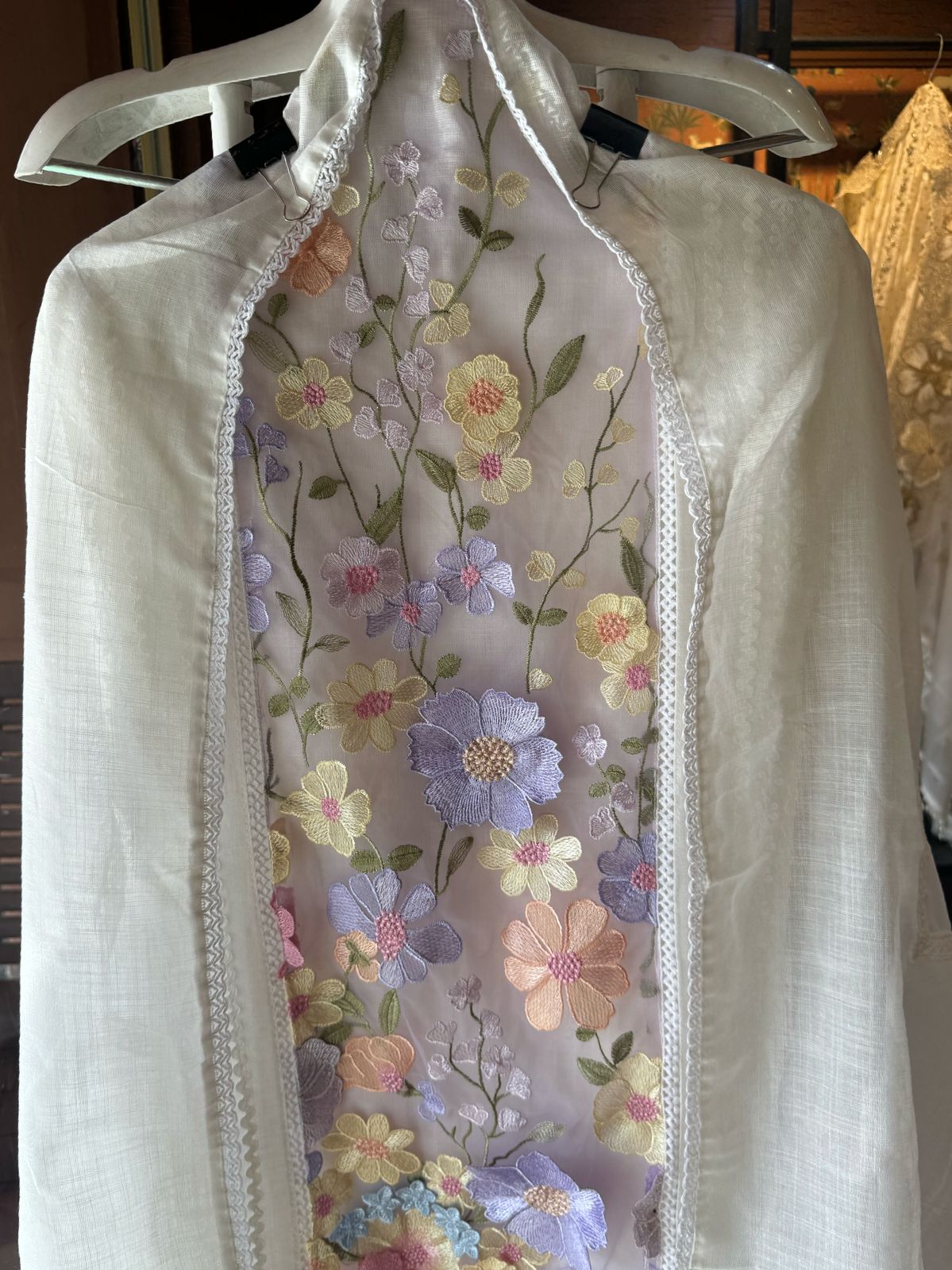 3D Multi coloured flower Designer front