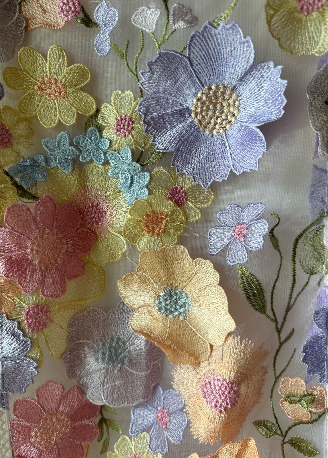 3D Multi coloured flower Designer front