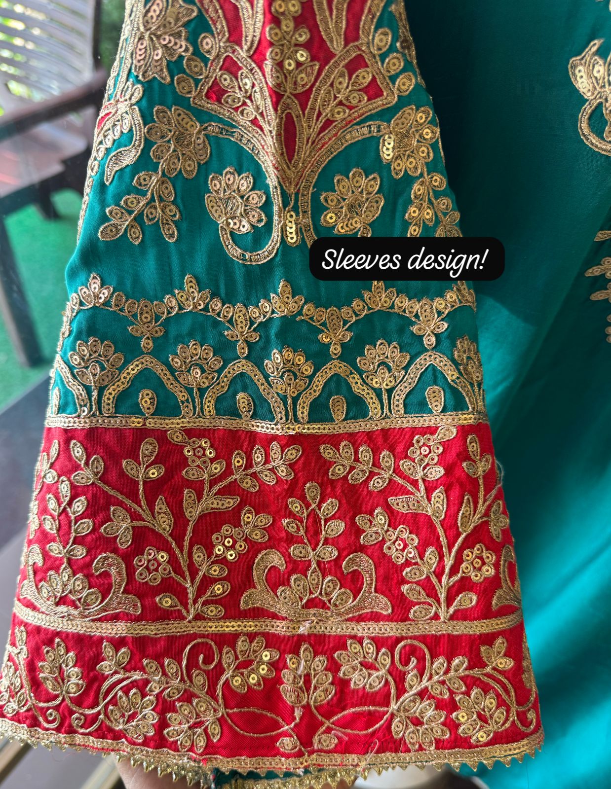 Pure 100% silk Kurta with Very beautiful Gold Zari