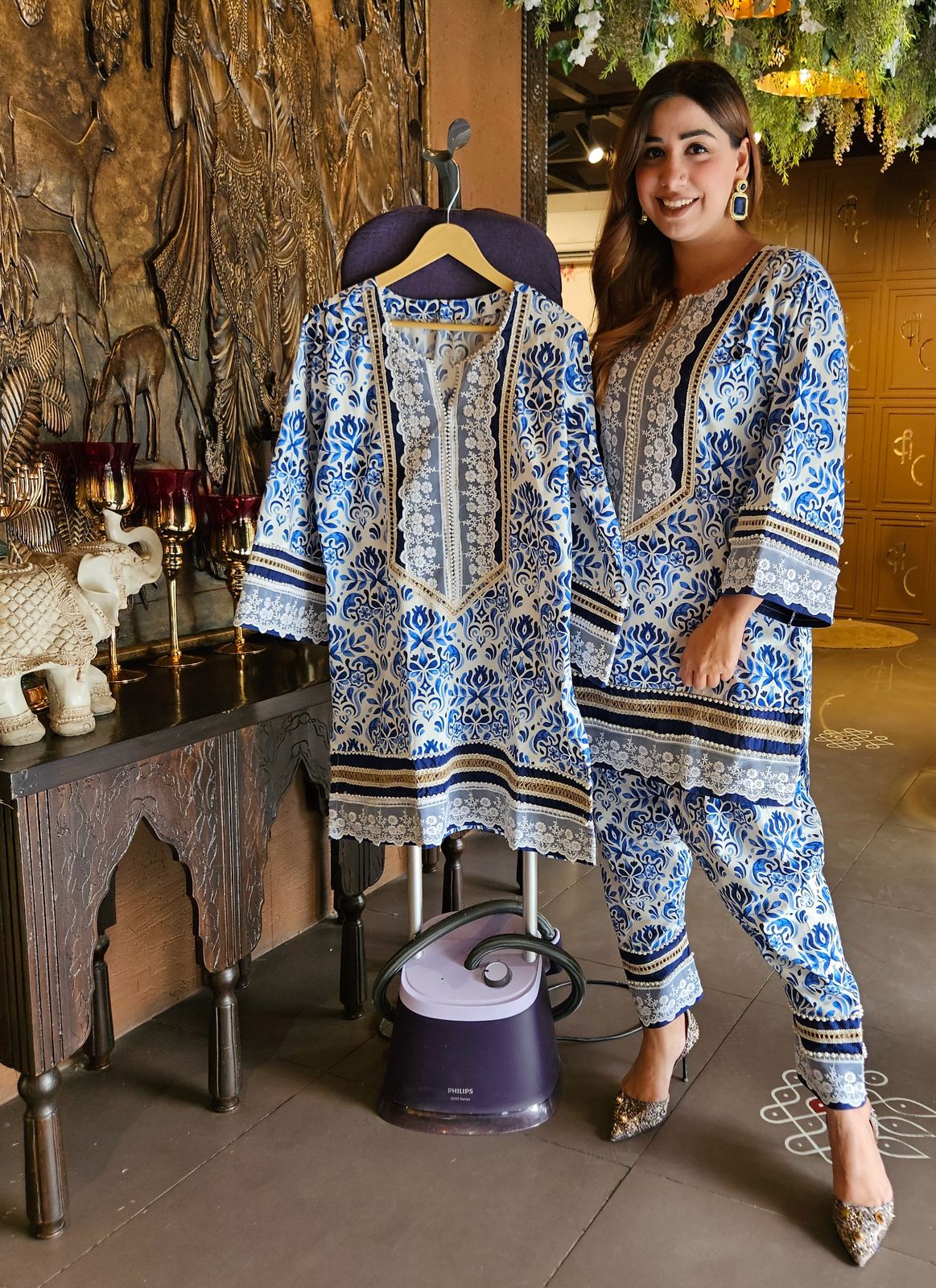 Premium cotton stitched coord