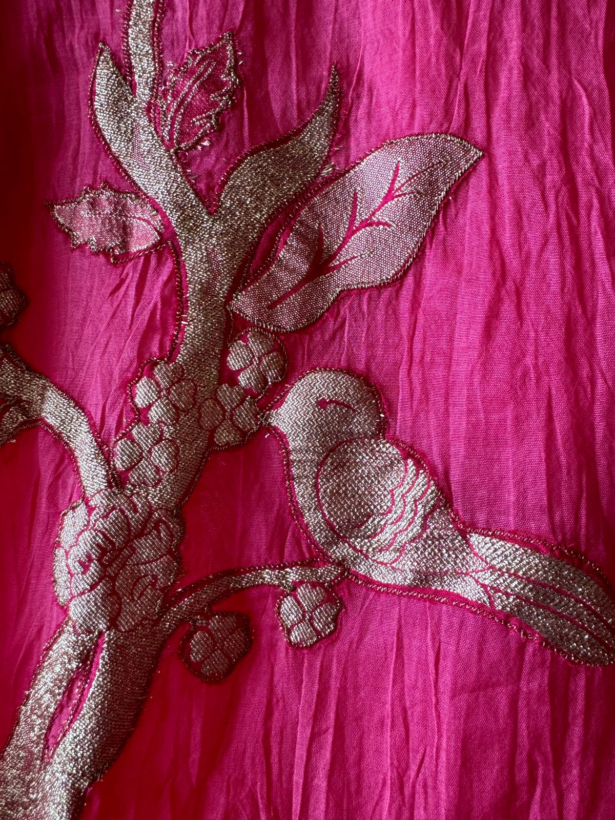 Pure mul Chanderi ombre Unstitched shirt