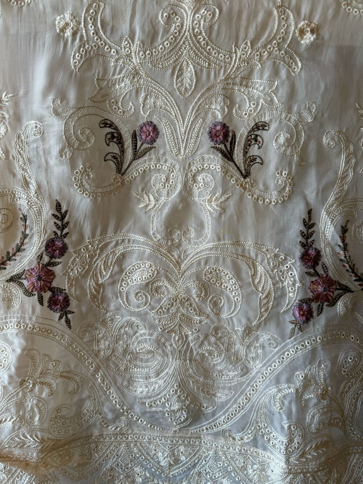 Soft organza Unstitched Shirt