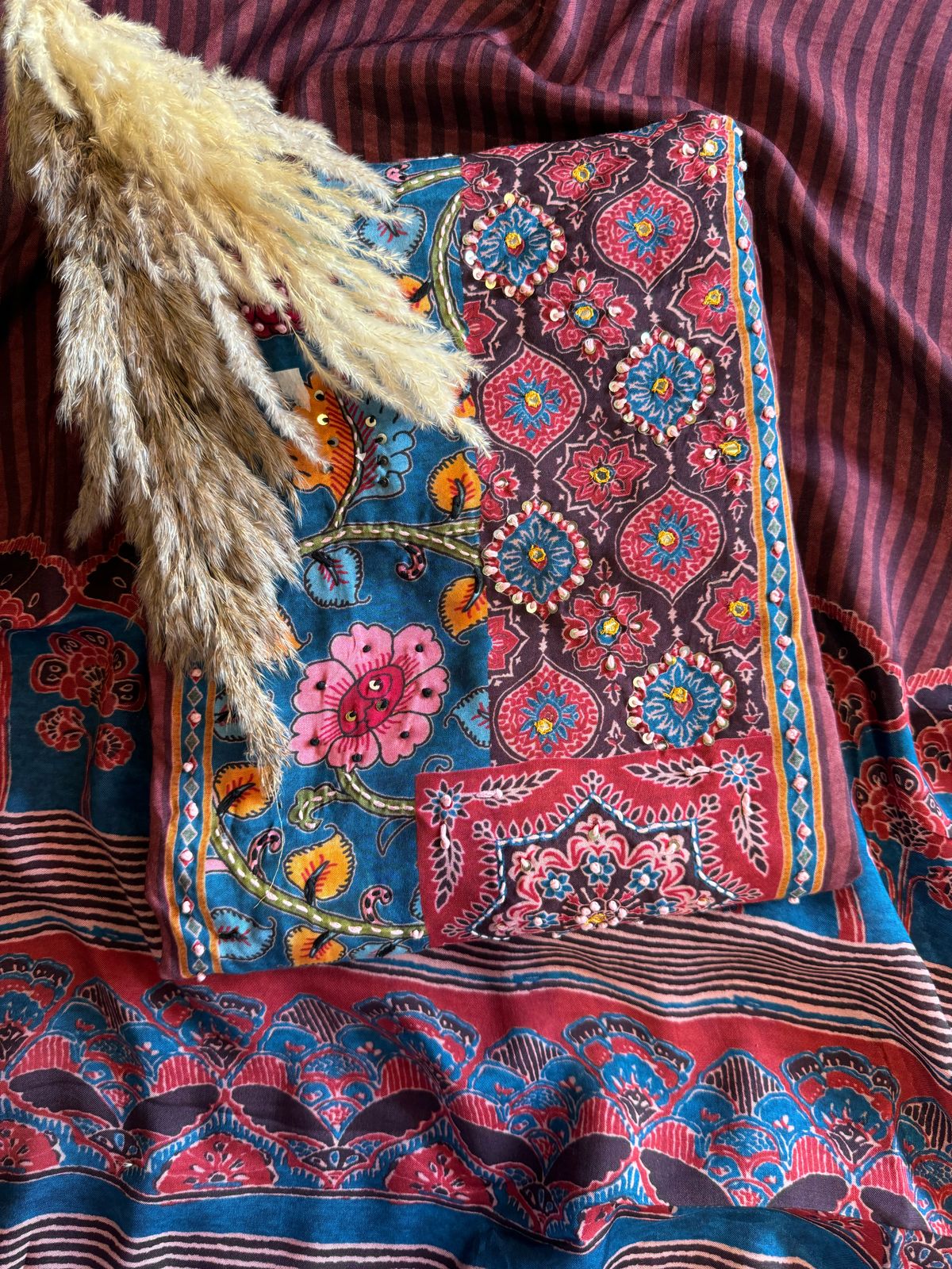 Shop our New collections of AJRAKH PRINTS ON PURE MUSLIN