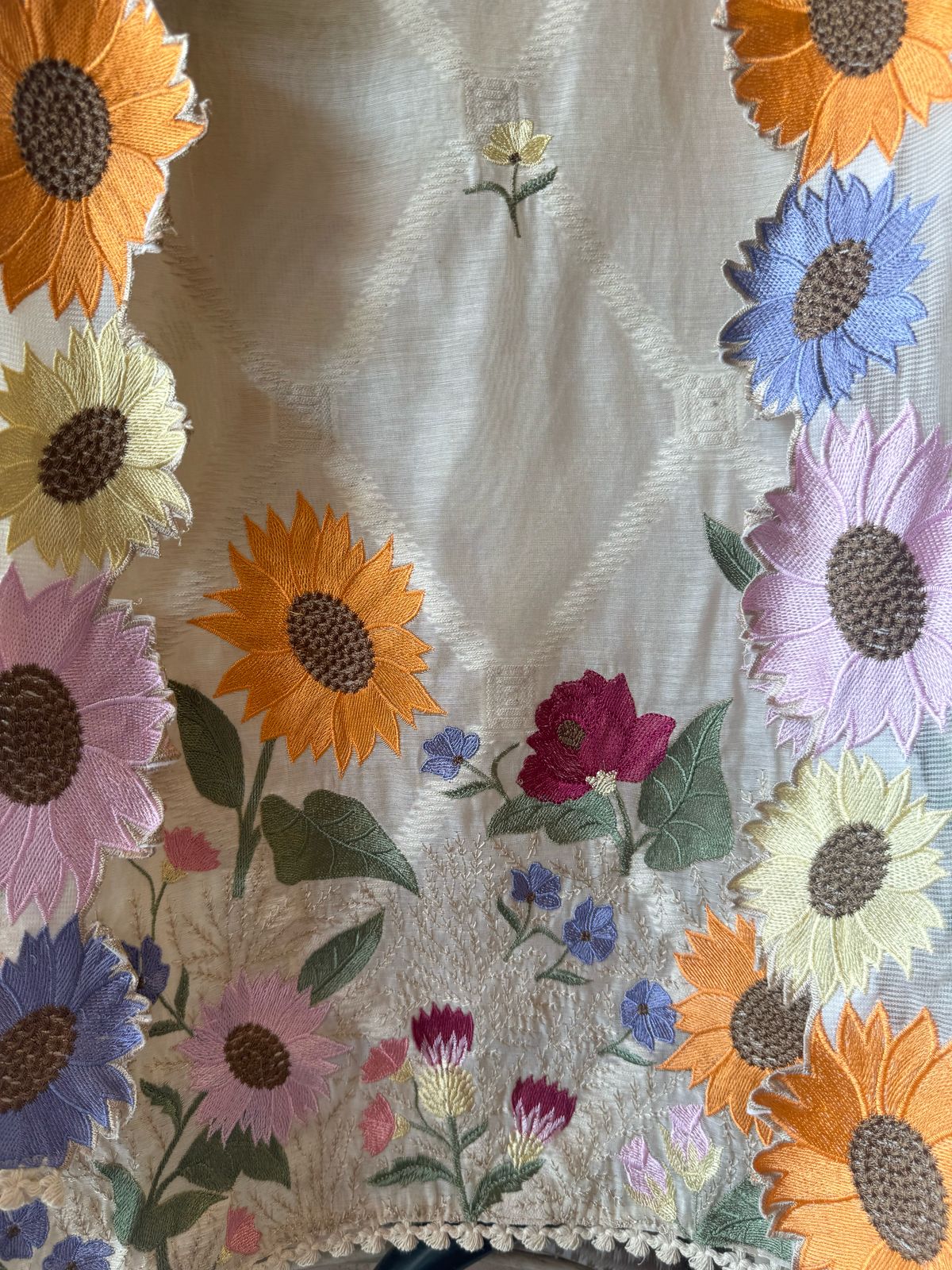 Mul cotton chanderi Unstitched Shirt