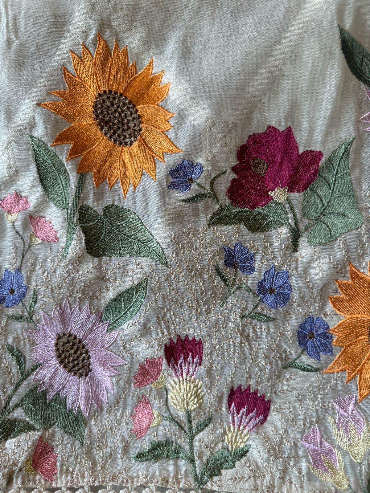 Mul cotton chanderi Unstitched Shirt