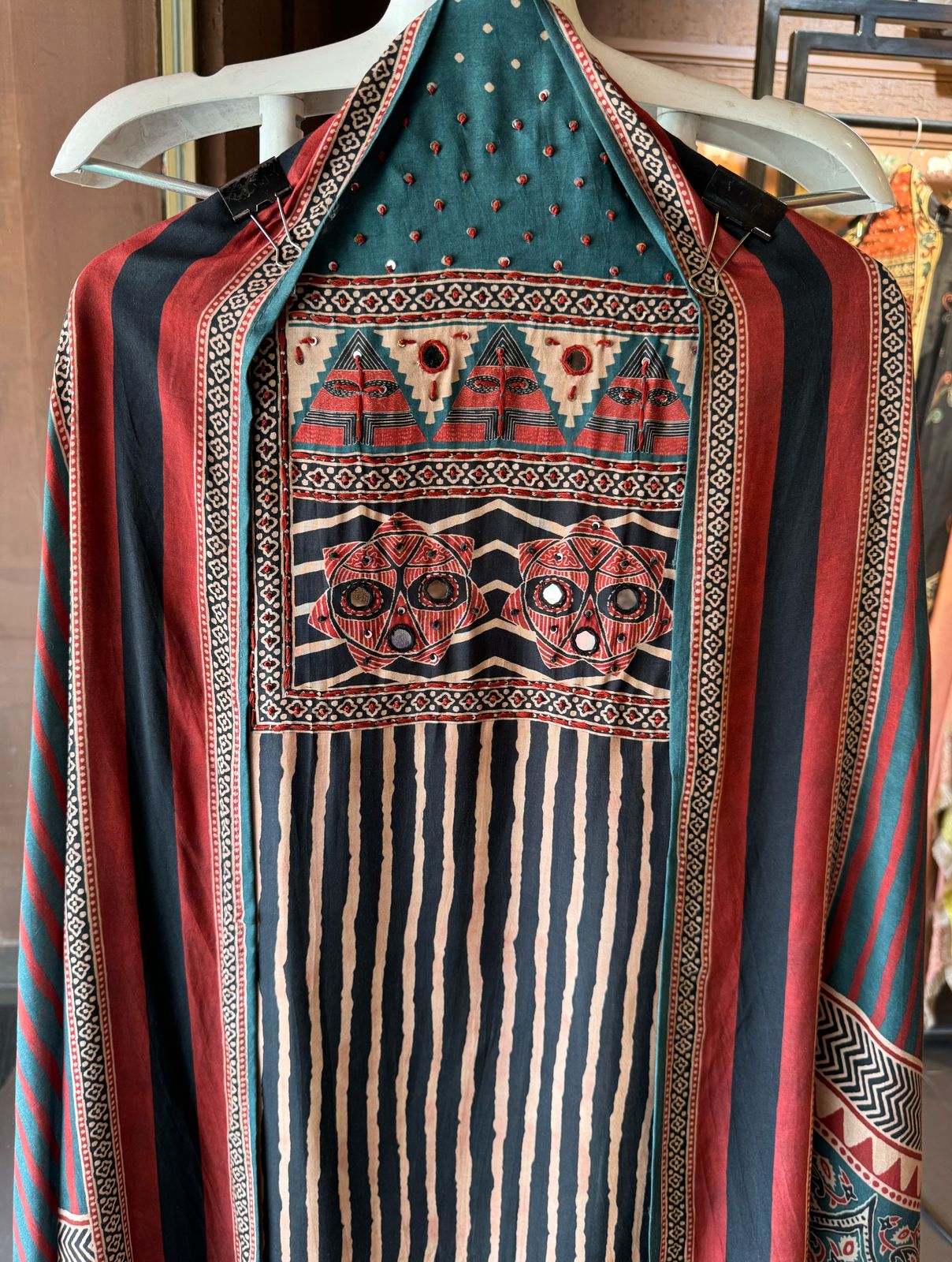 Soft Muslin Block printed Kalamkari print Shirt