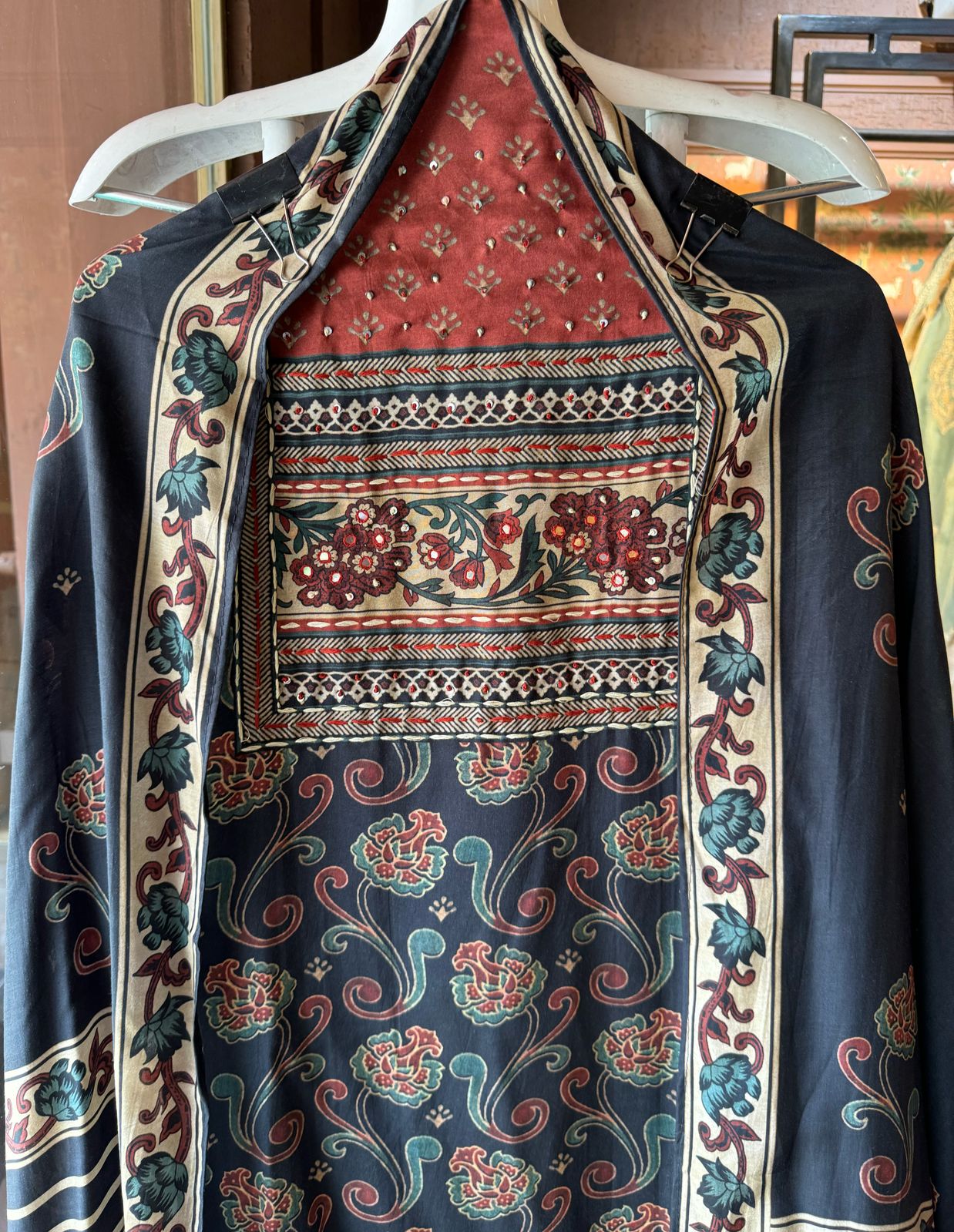 Soft Muslin Block printed Kalamkari print Shirt