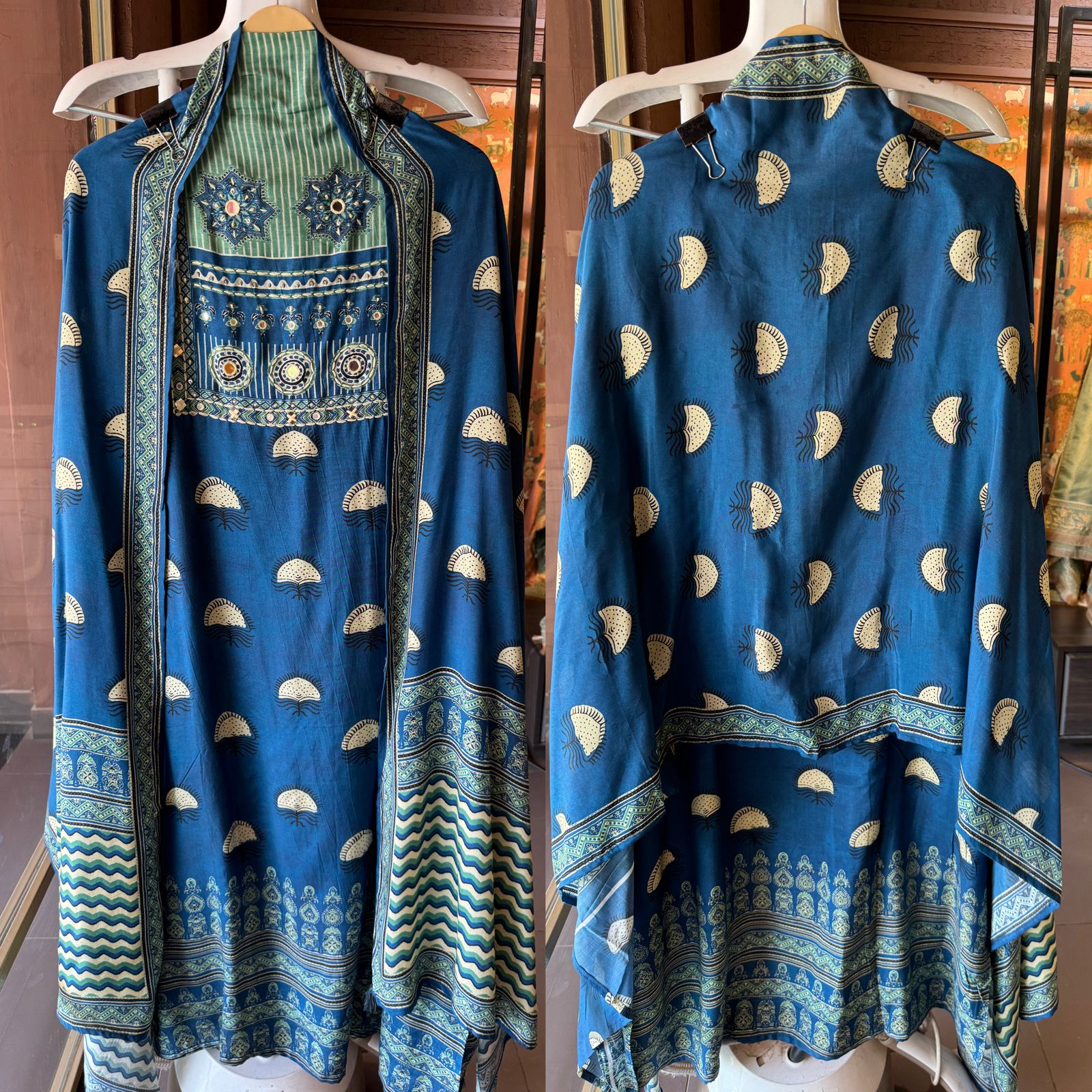 Soft Muslin Block printed Kalamkari print Shirt