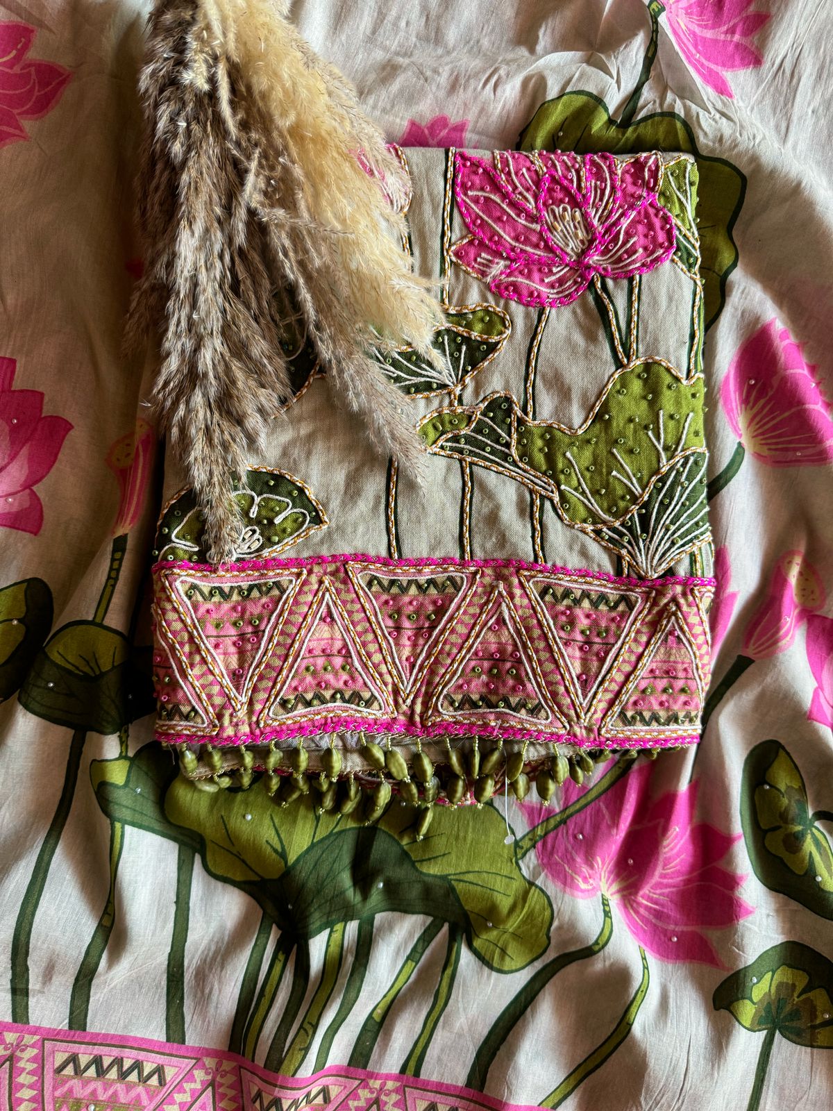 Shop Our Latest Collections this summer on KHAADI COTTON WITH PICHWAI DESIGN