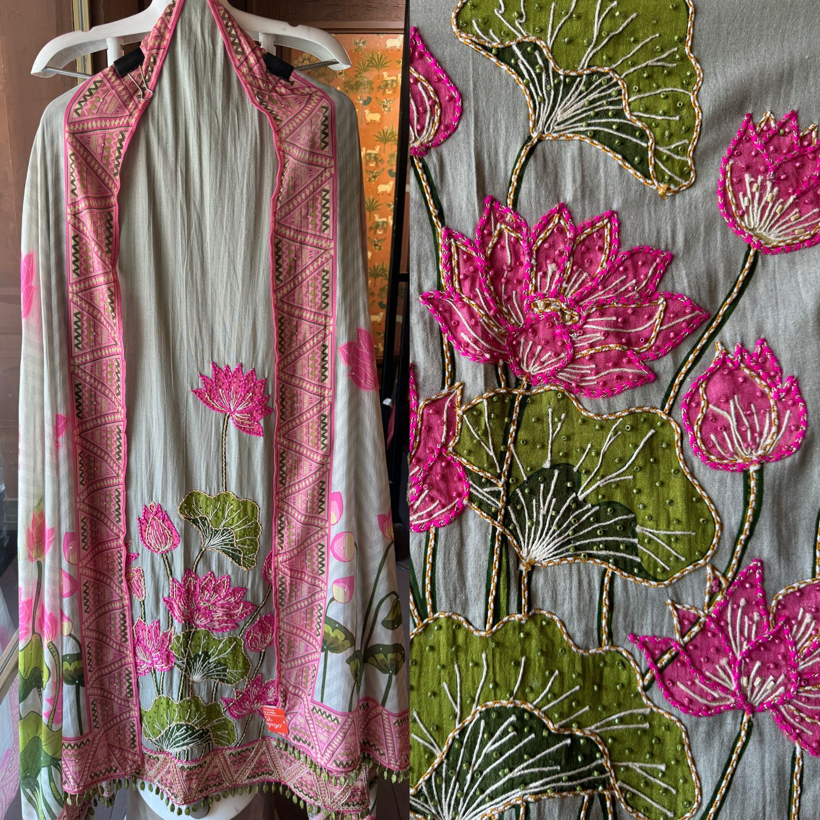 Shop Our Latest Collections this summer on KHAADI COTTON WITH PICHWAI DESIGN
