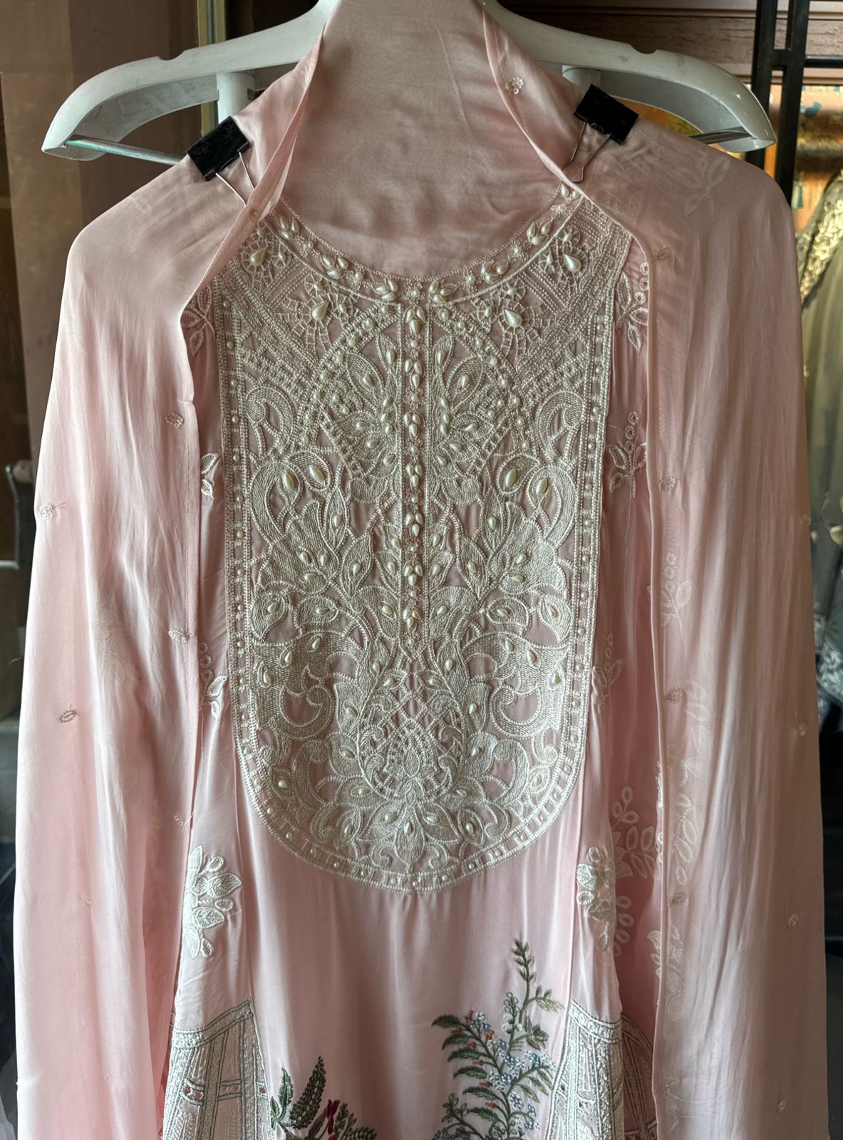Soft and flowy organza Unstitched shirt