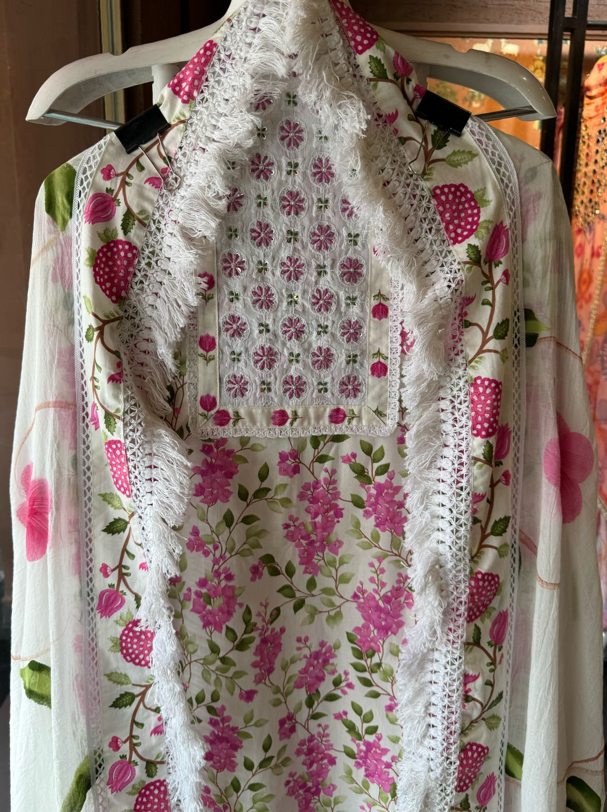 Pure cotton floral digital printed Unstitched Shirt