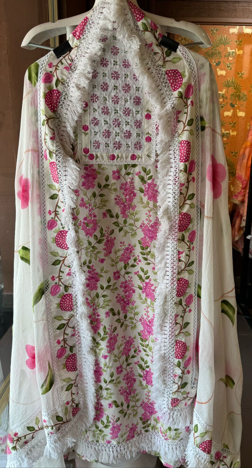 Pure cotton floral digital printed Unstitched Shirt