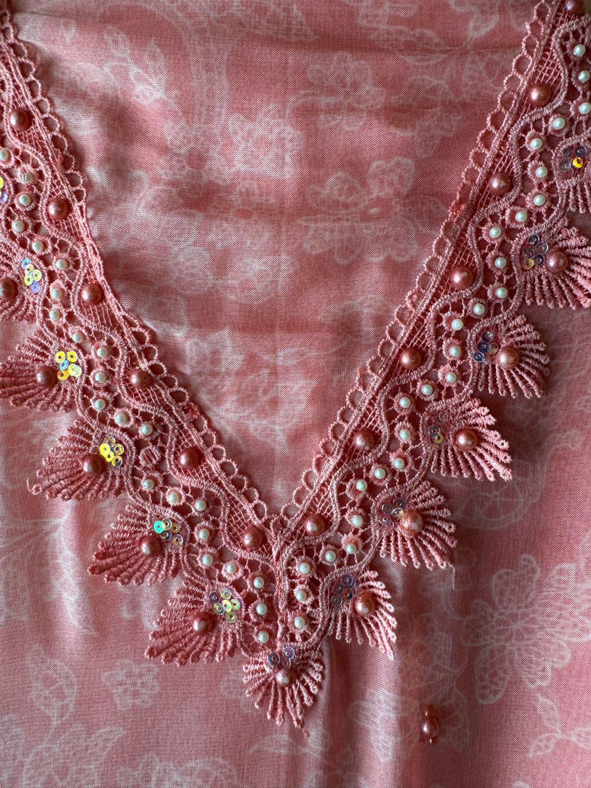 Soft organza Unstitched suit