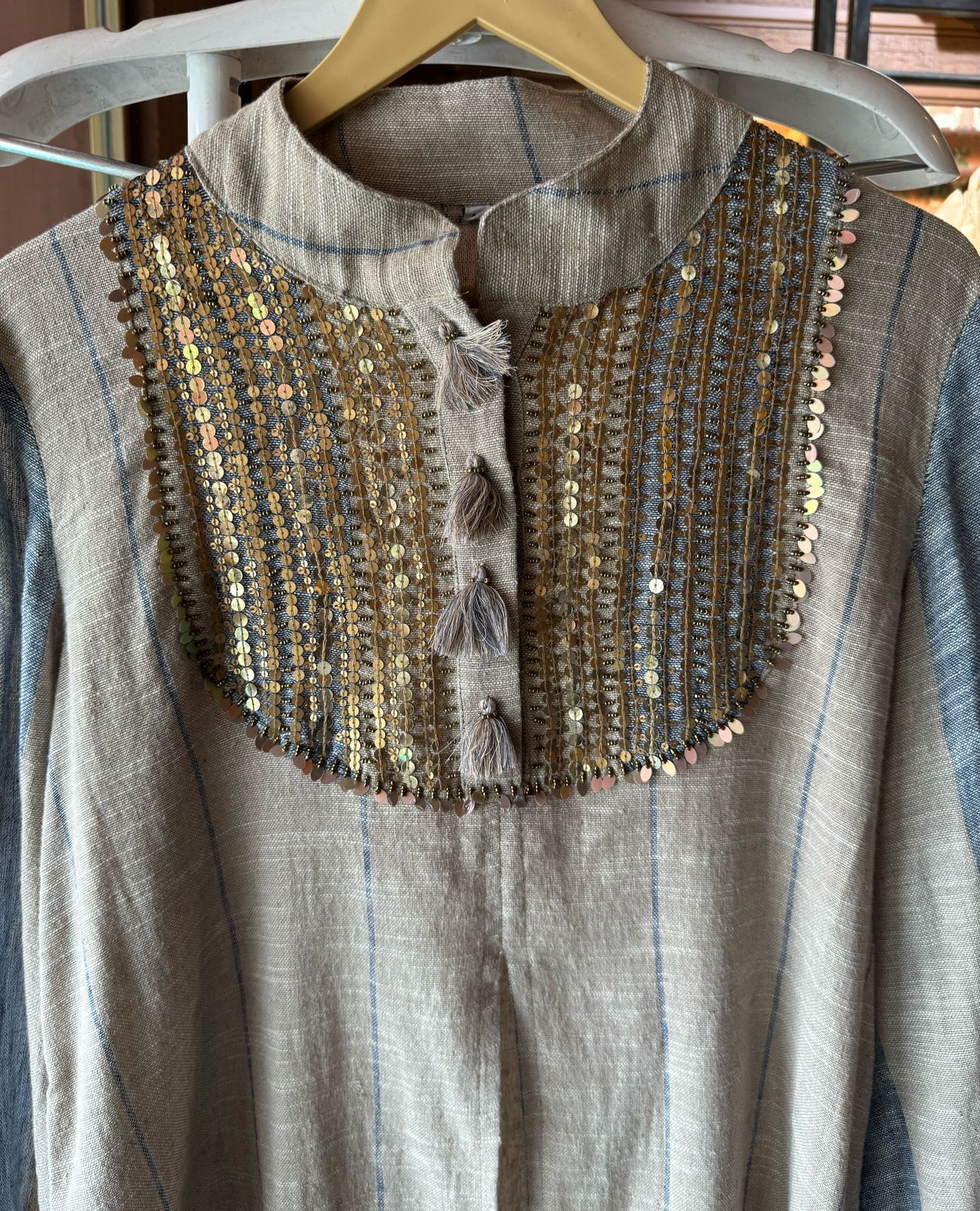 Cotton Jute Stitched coord set