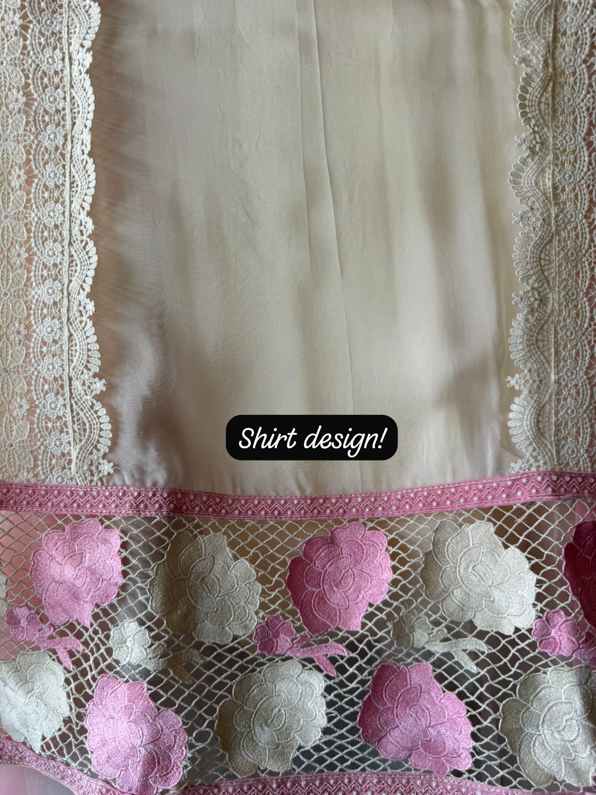 Pure soft organza  unstitched Suit