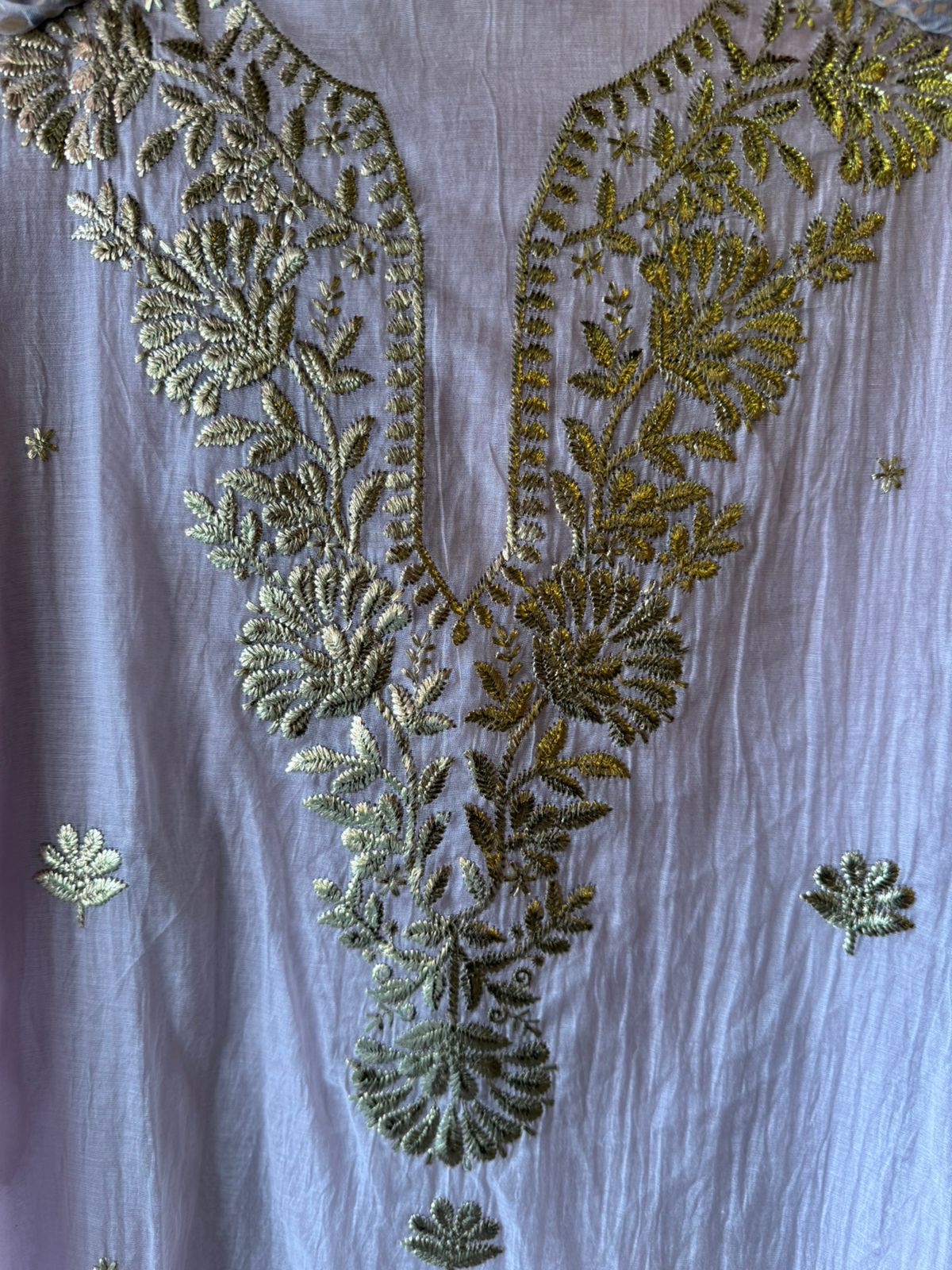 Shop Our latest Mul Chanderi Articles with pitta work