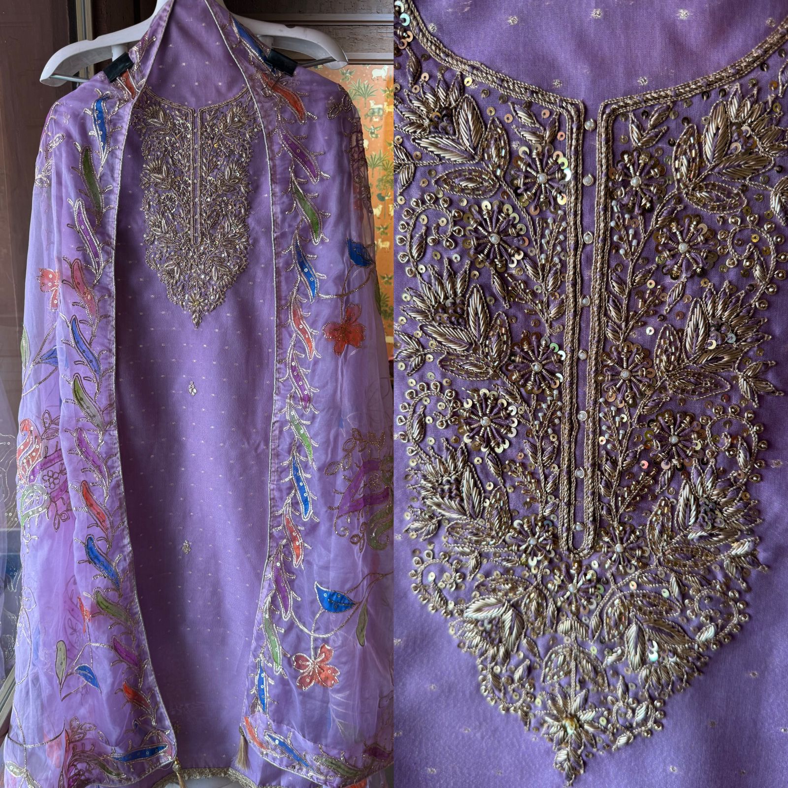 Pure chanderi Unstitched Shirt