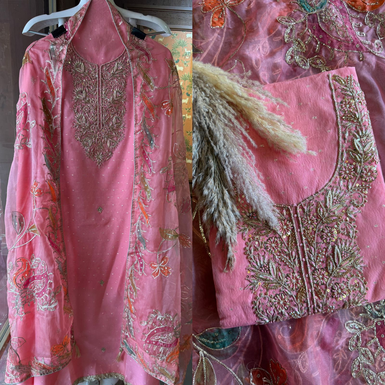 Pure chanderi Unstitched Shirt