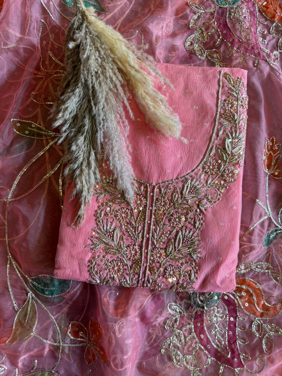 Pure chanderi Unstitched Shirt