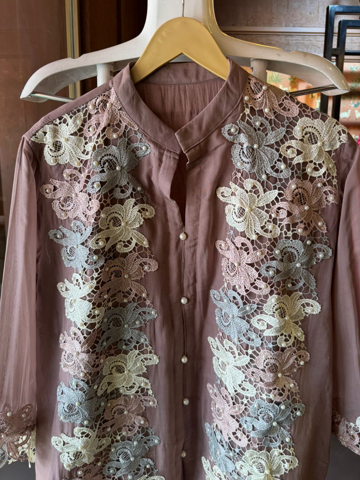 Soft organza COORD set with Beautiful lace