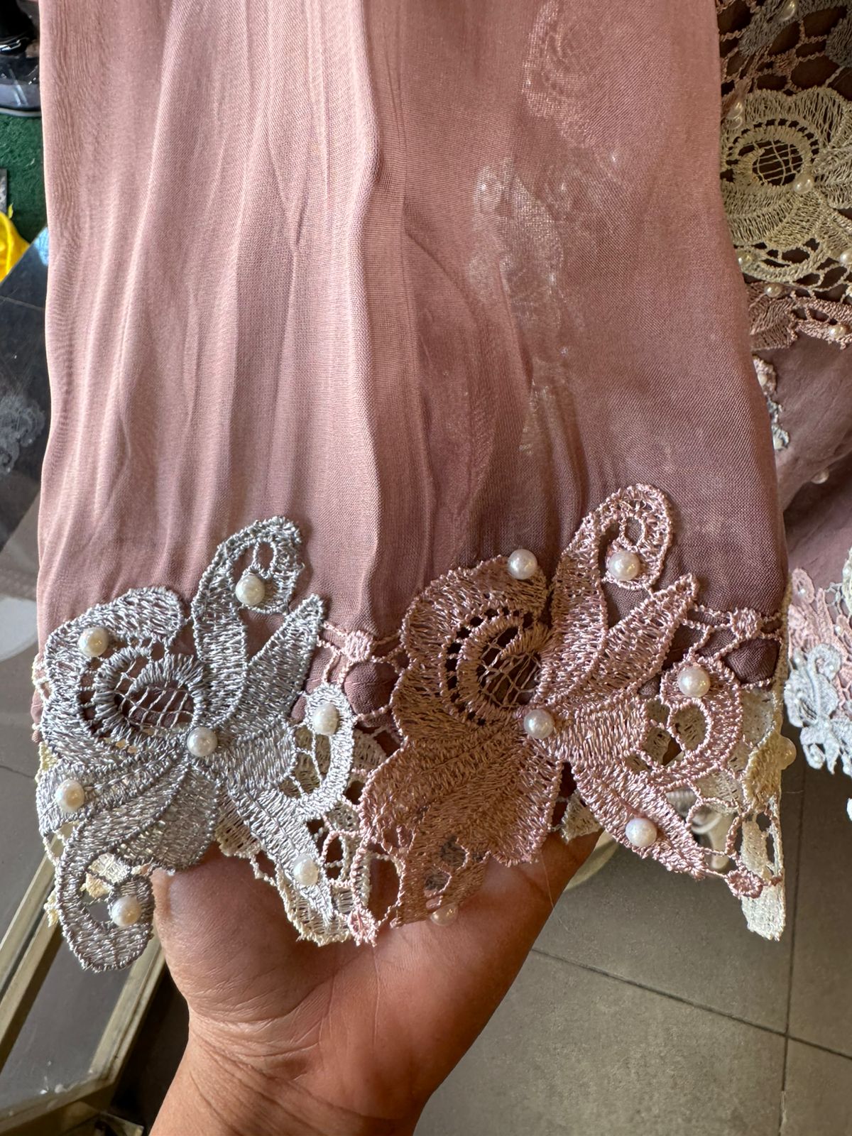 Soft organza COORD set with Beautiful lace