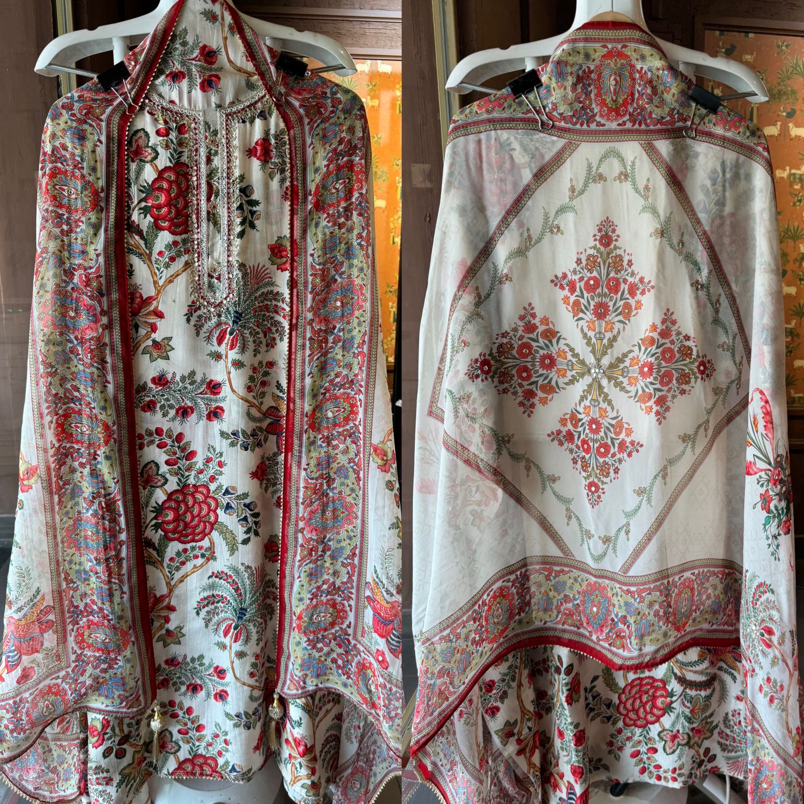 Pure Silk shirt Bagh printed Unstitched shirt