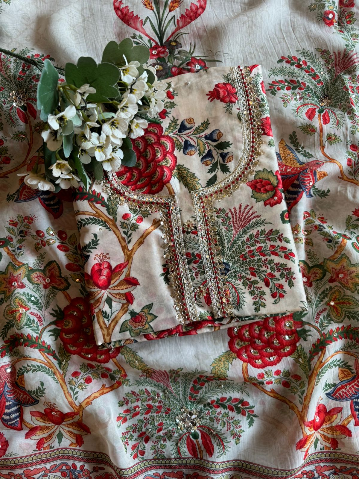 Pure Silk shirt Bagh printed Unstitched shirt