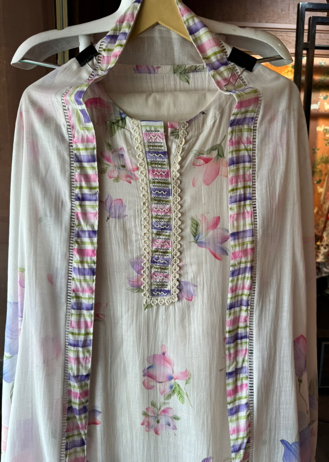 Shop New Digital prints on Mul chanderi this summer season