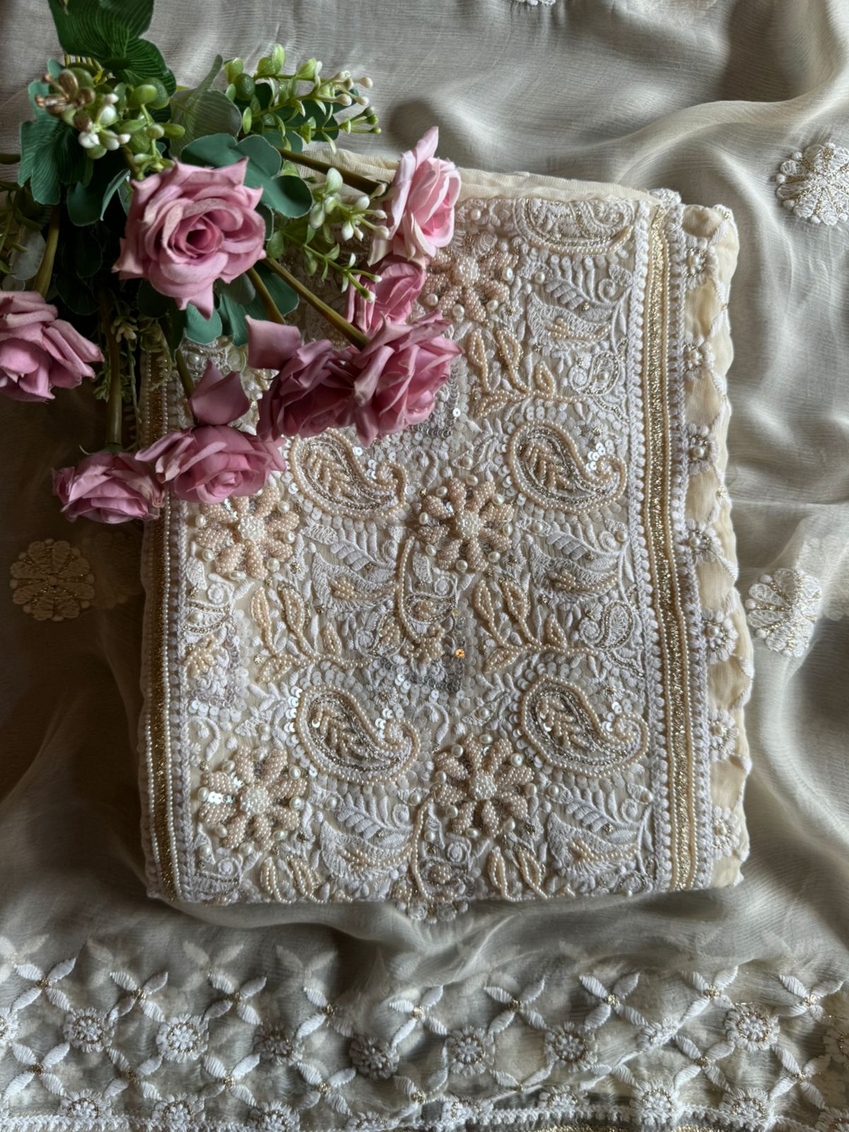 Pure Georgette Unstitched shirt