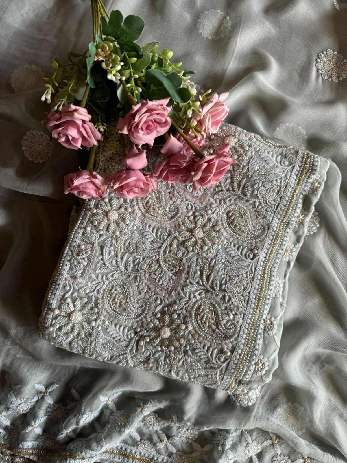 Pure Georgette Unstitched shirt