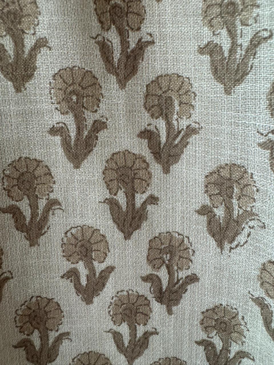 Cotton linen digital printed Unstitched shirt