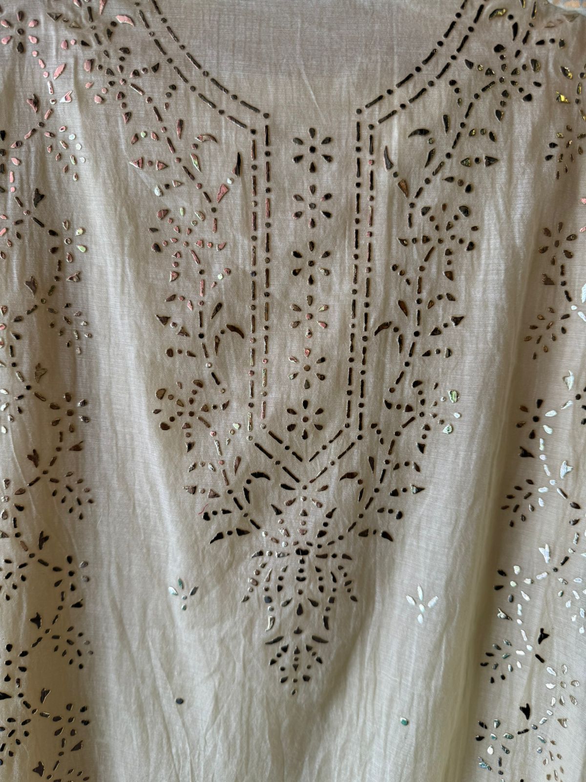 Mul Chanderi Articles with pitta work