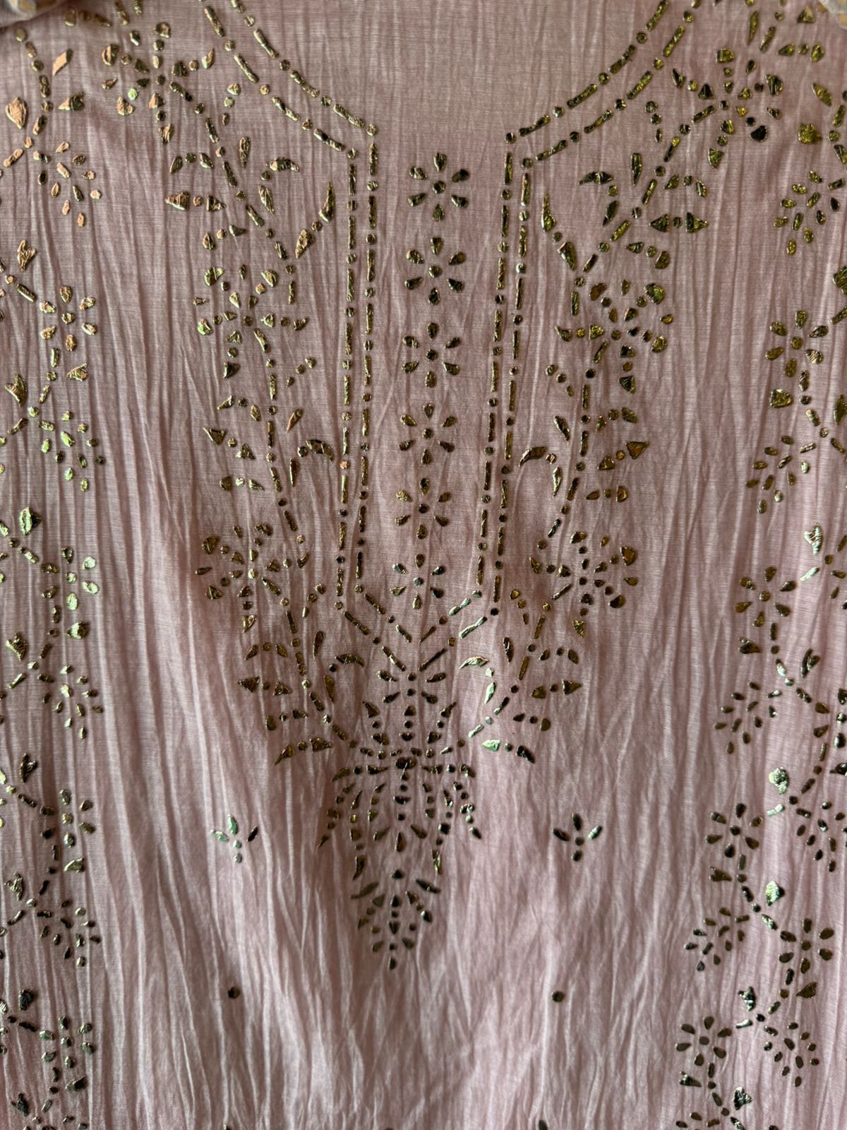 Mul Chanderi Articles with pitta work