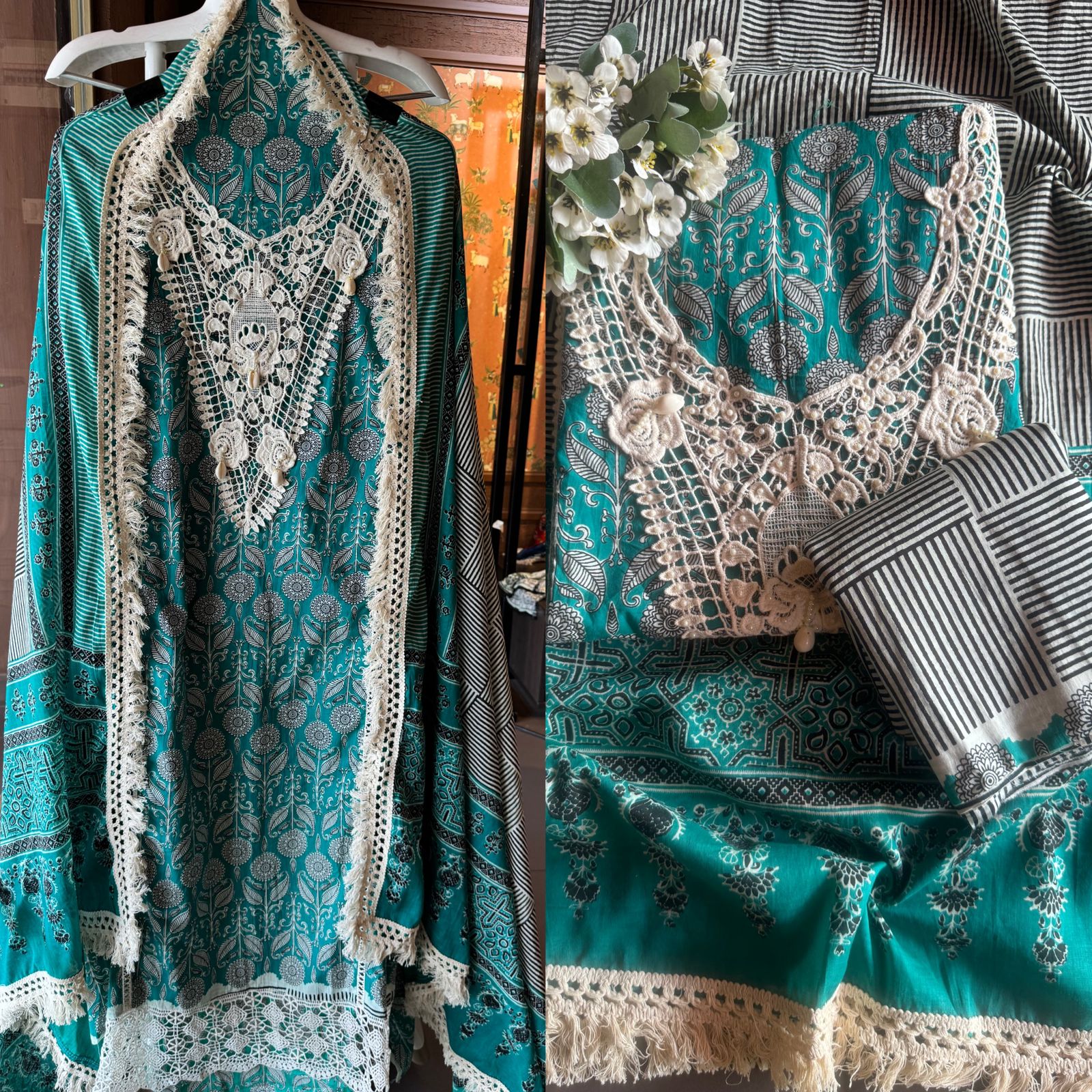 Pure cotton Collections with ajrakh printing