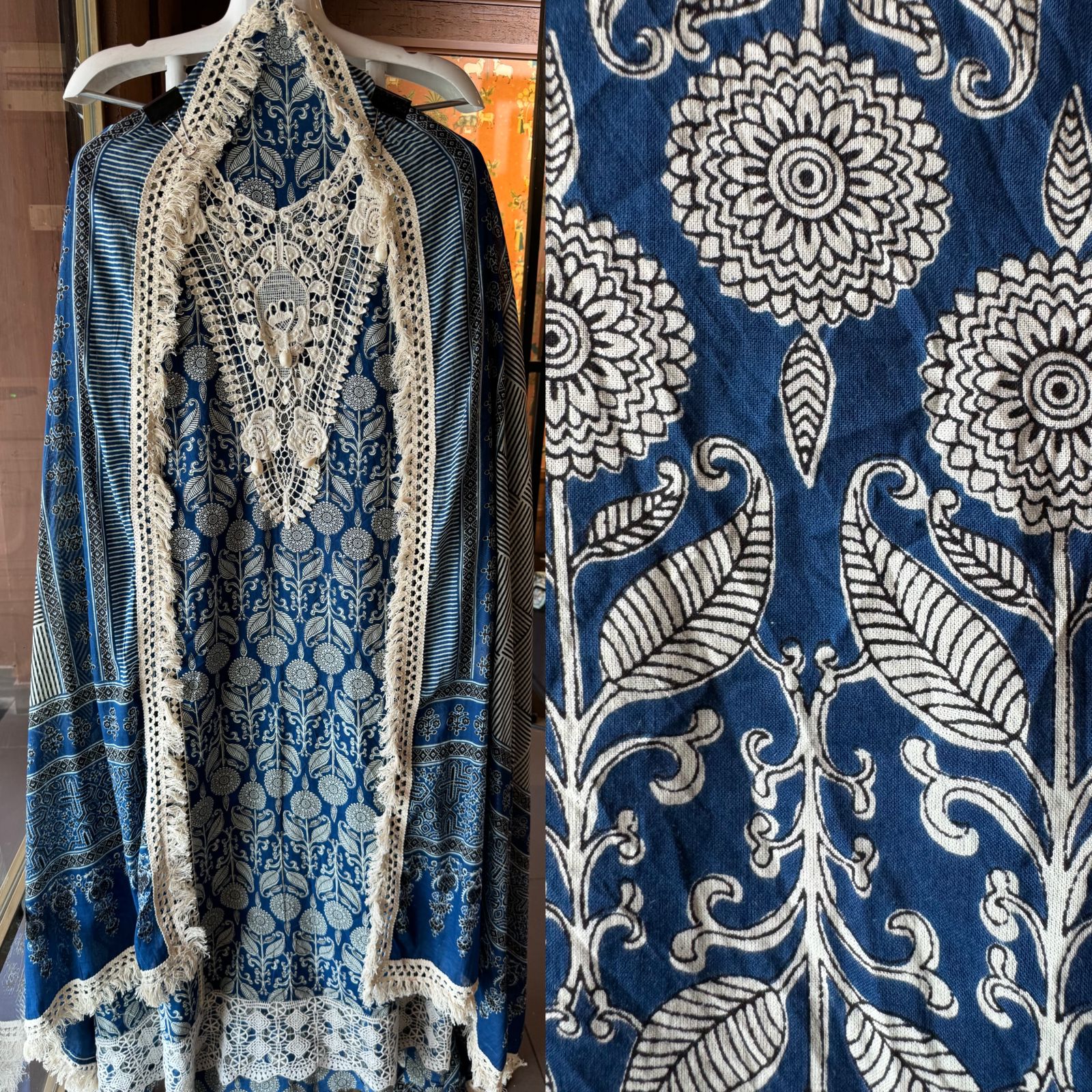 Pure cotton Collections with ajrakh printing