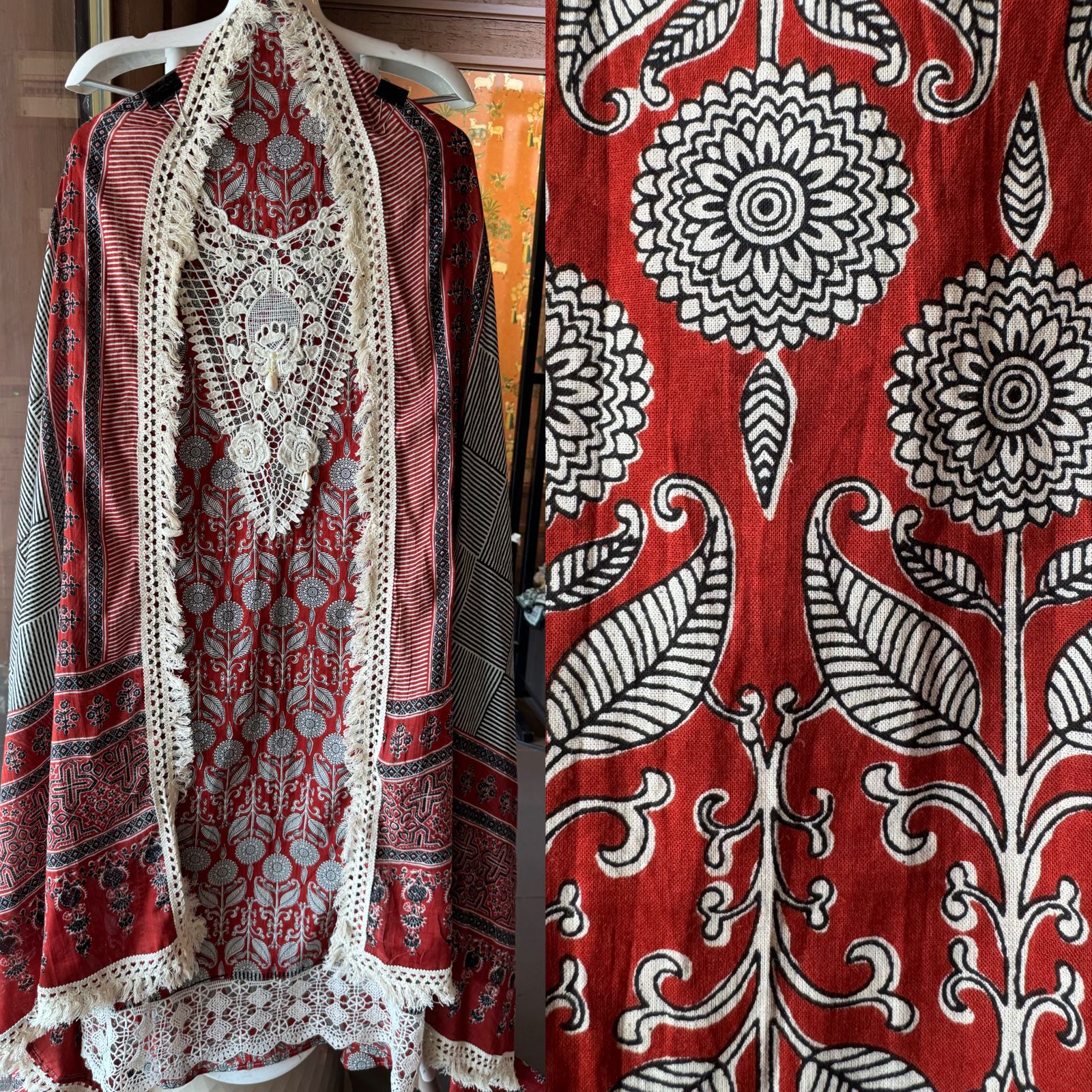 Pure cotton Collections with ajrakh printing