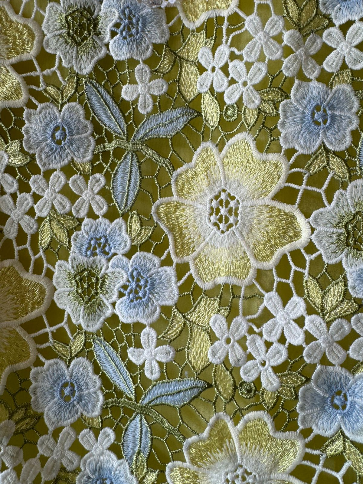 Cutwork crochia Designer front with cotton crochia