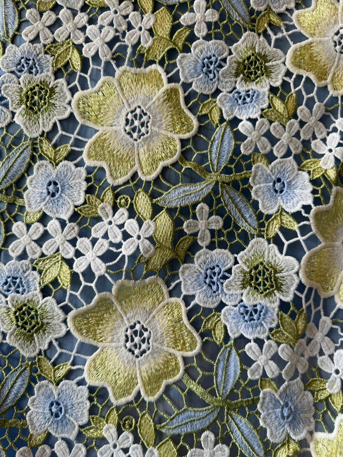 Cutwork crochia Designer front with cotton crochia