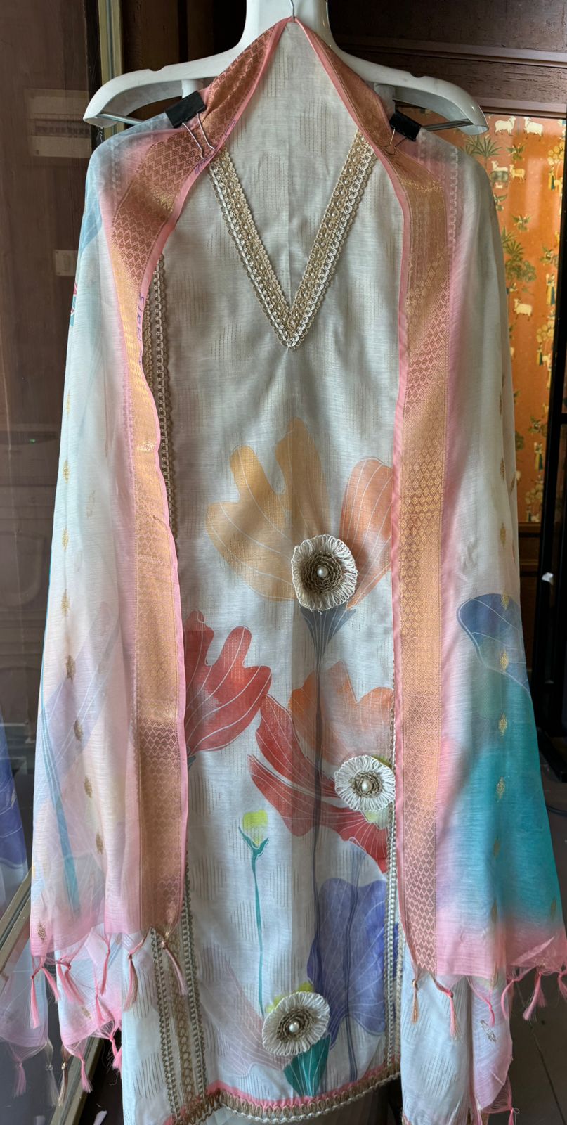 Shop our New Collections on Mul chanderi with digital prints