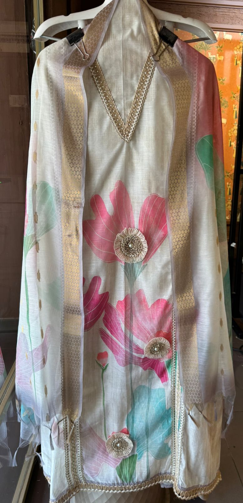 Shop our New Collections on Mul chanderi with digital prints