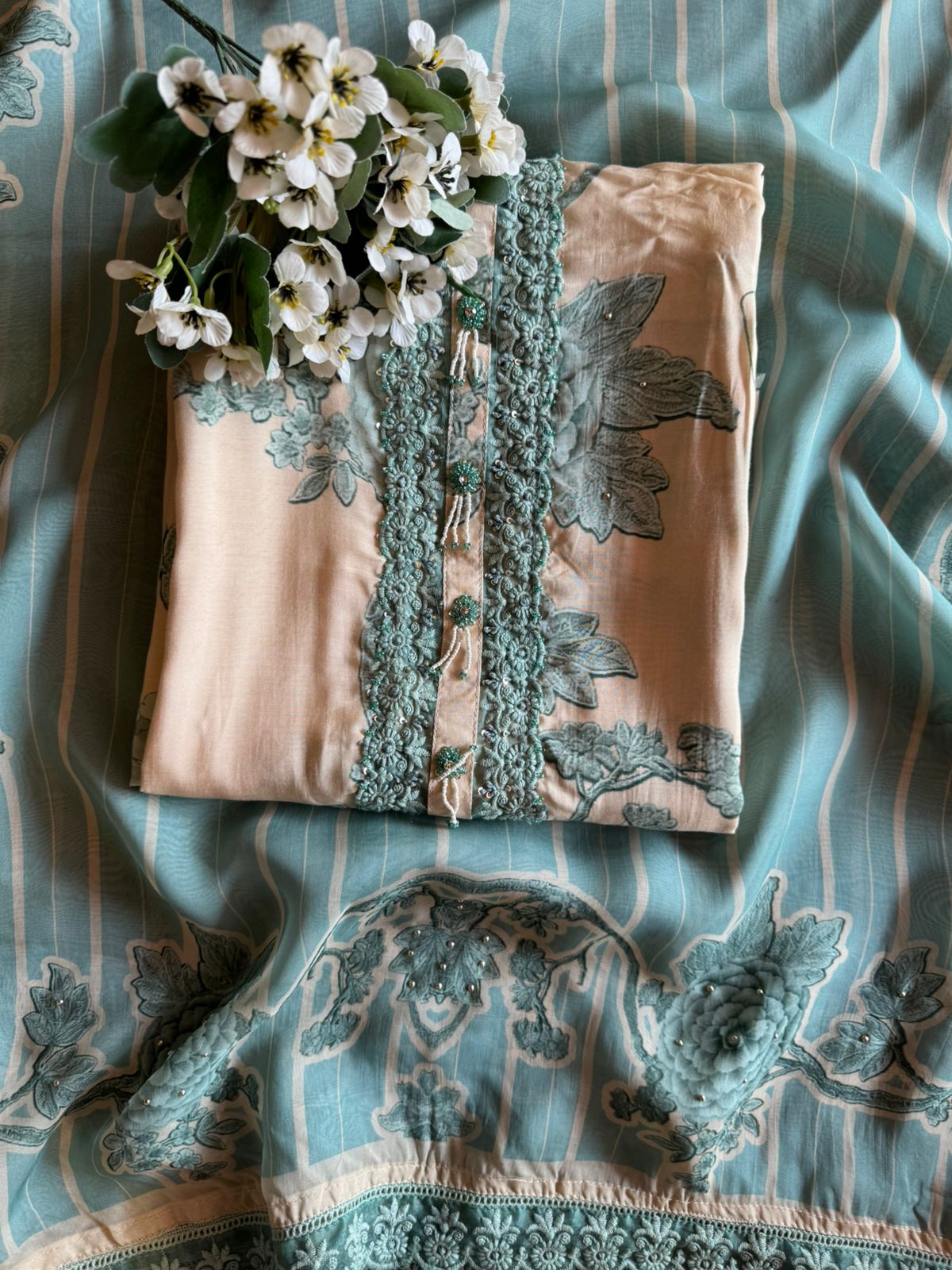 Pure Muslin Digital printed Shirt