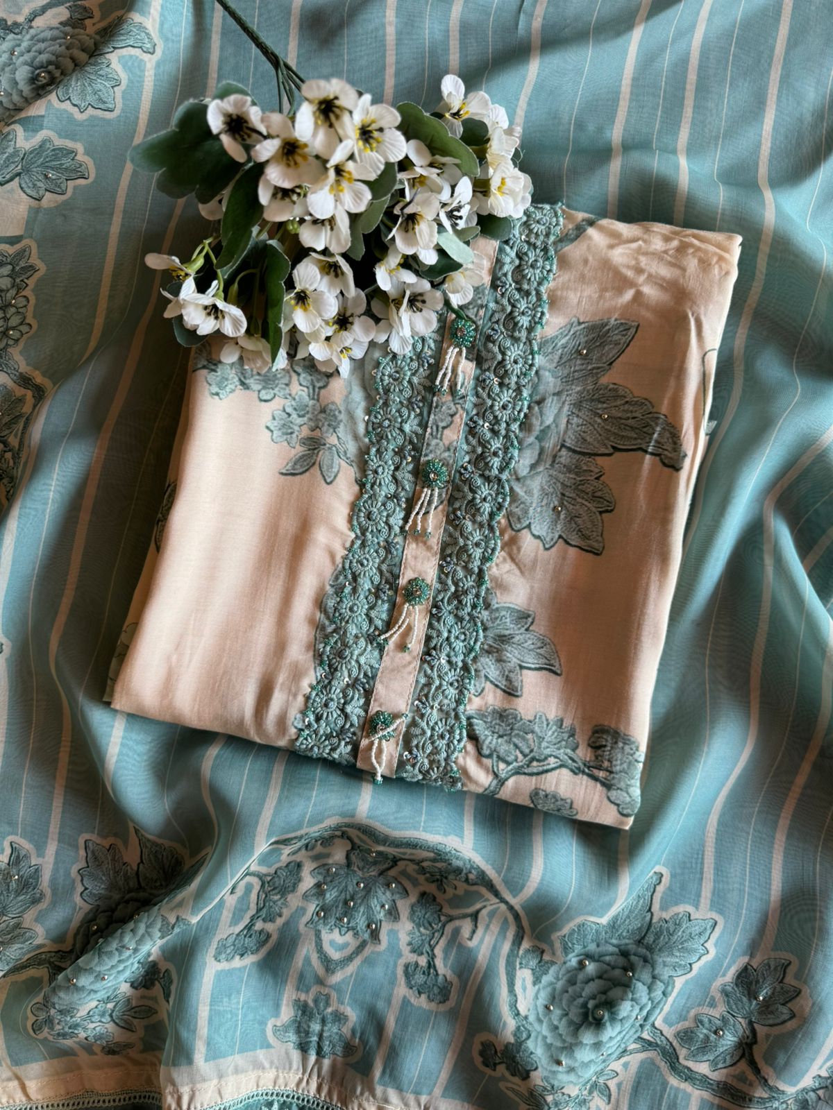 Pure Muslin Digital printed Shirt