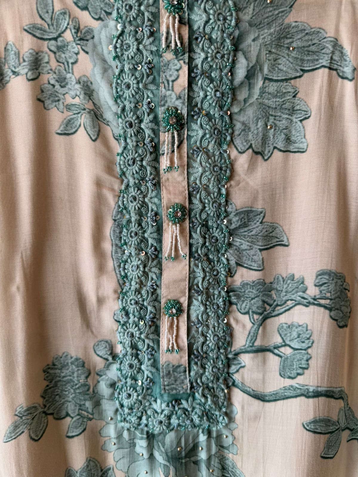 Pure Muslin Digital printed Shirt